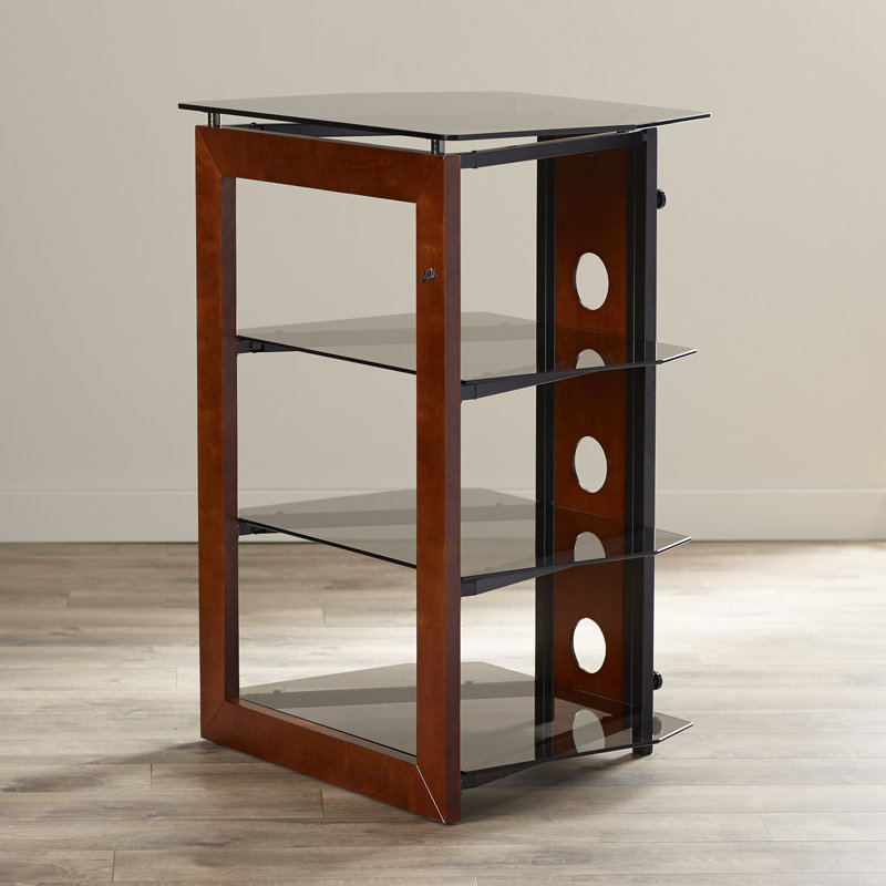 Latitude Run Modern & Contemporary Wood Audio Rack & Reviews Wayfair